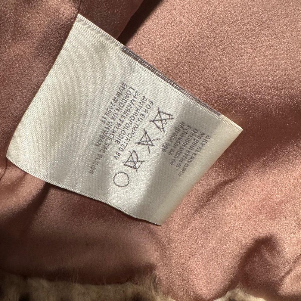 Anthropologie Plush Fur Animal Print Coat xs/small - Picture 10 of 13